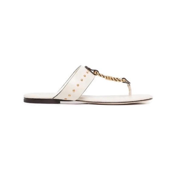 TORY BURCH Vintage Plaque Sandals -NEW but Flawed - Picture 2 of 8